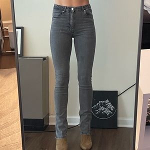 Zara Split Hem Skinny Jeans